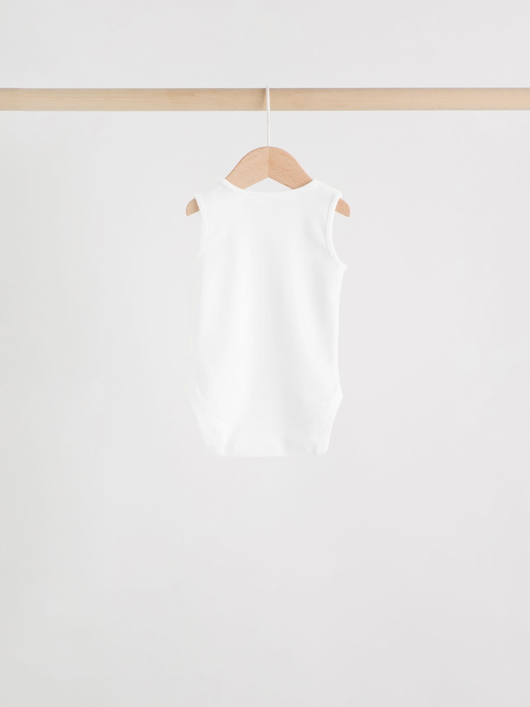 Pink/White 7 Pack Essential Vest Baby Bodysuits image 4