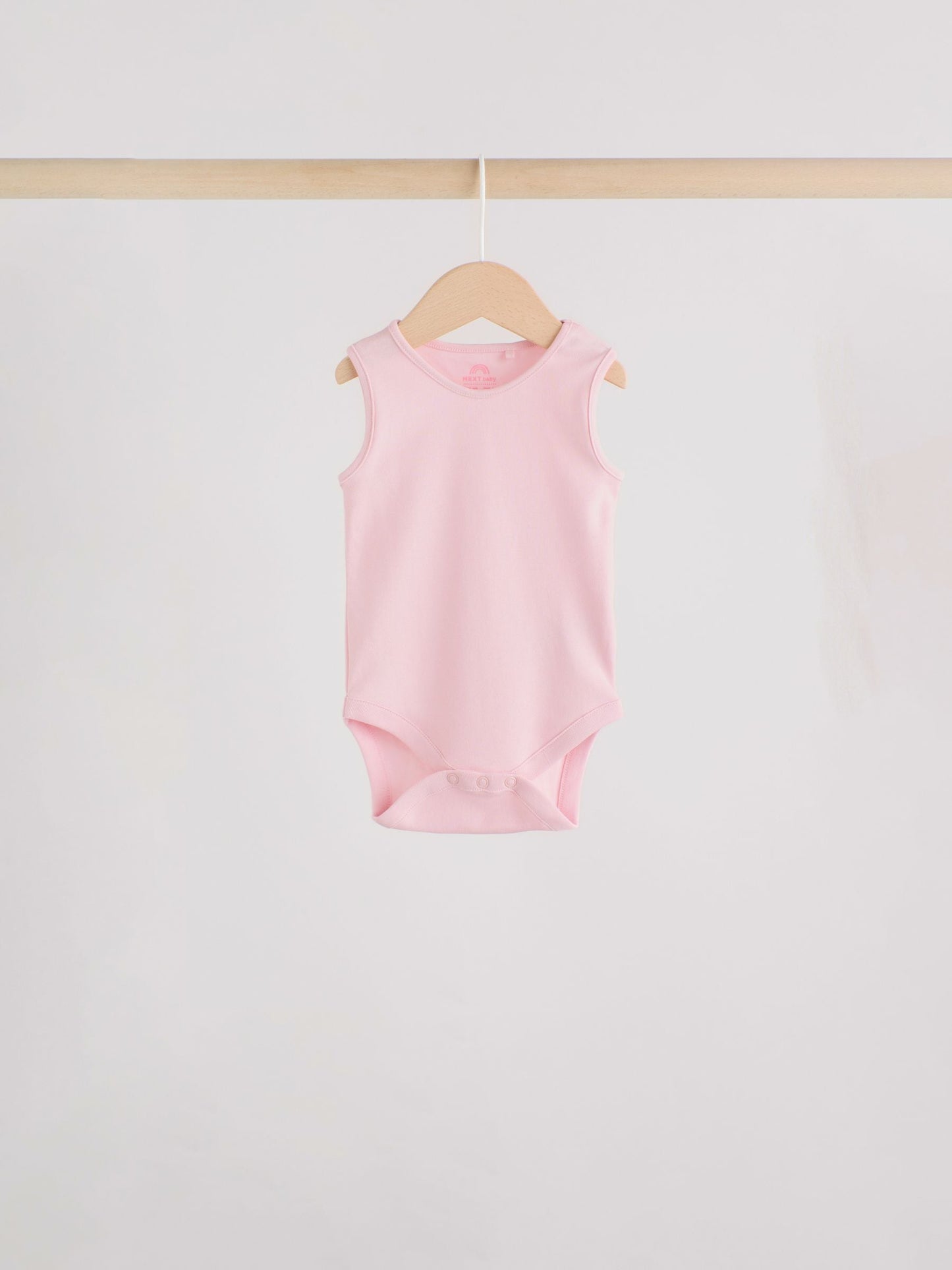 Pink/White 7 Pack Essential Vest Baby Bodysuits image 5