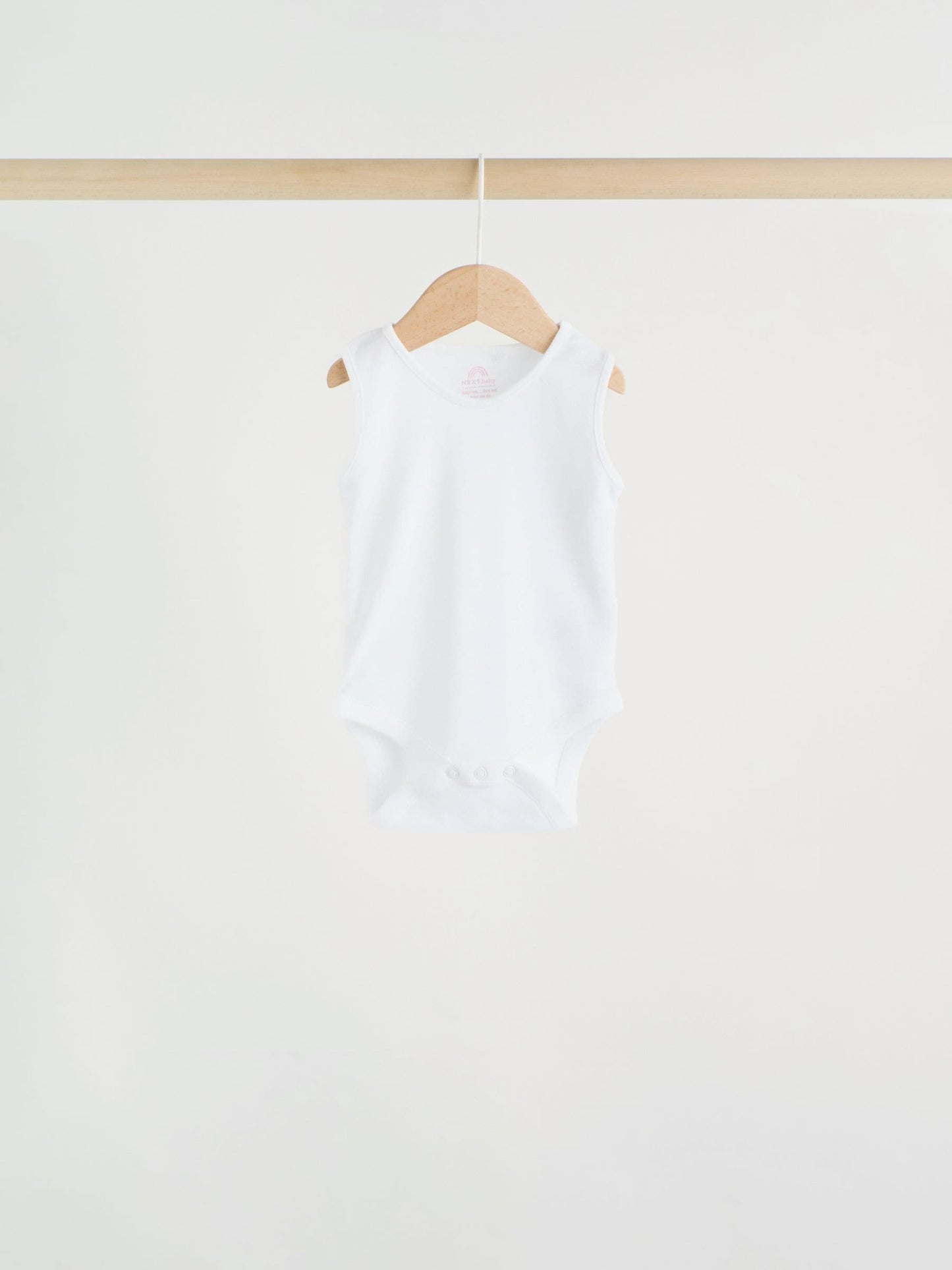 Pink/White 7 Pack Essential Vest Baby Bodysuits image 7
