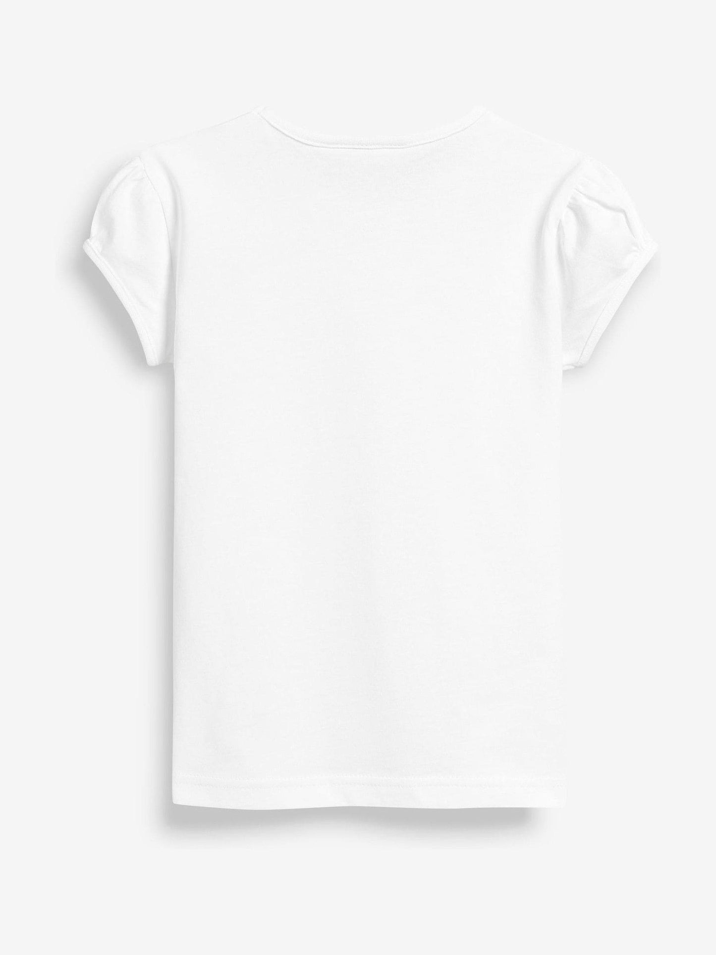 Dsiney Kidz - White 2 Pack Puff Sleeve T-Shirts (3-16yrs) image 6