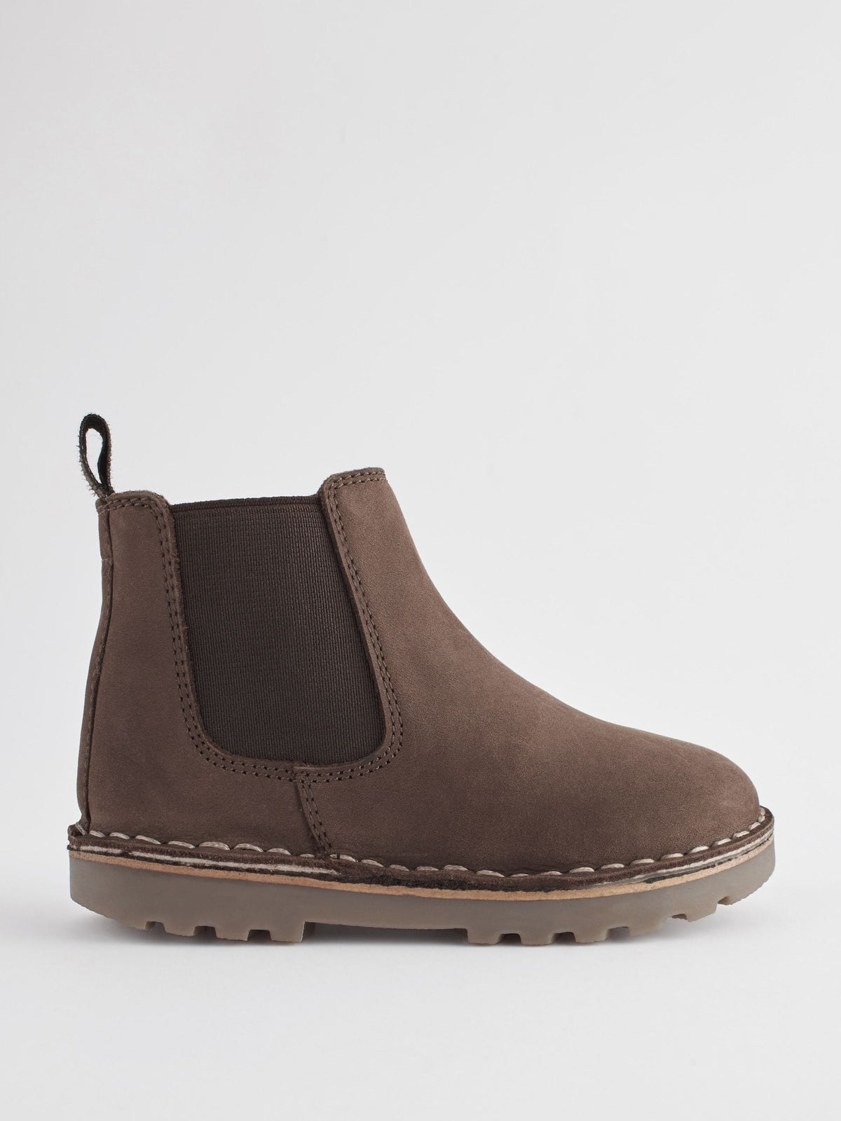 Dsiney Kidz - Chocolate Brown Wide Fit (G) Warm Lined Leather Chelsea Boots image 2