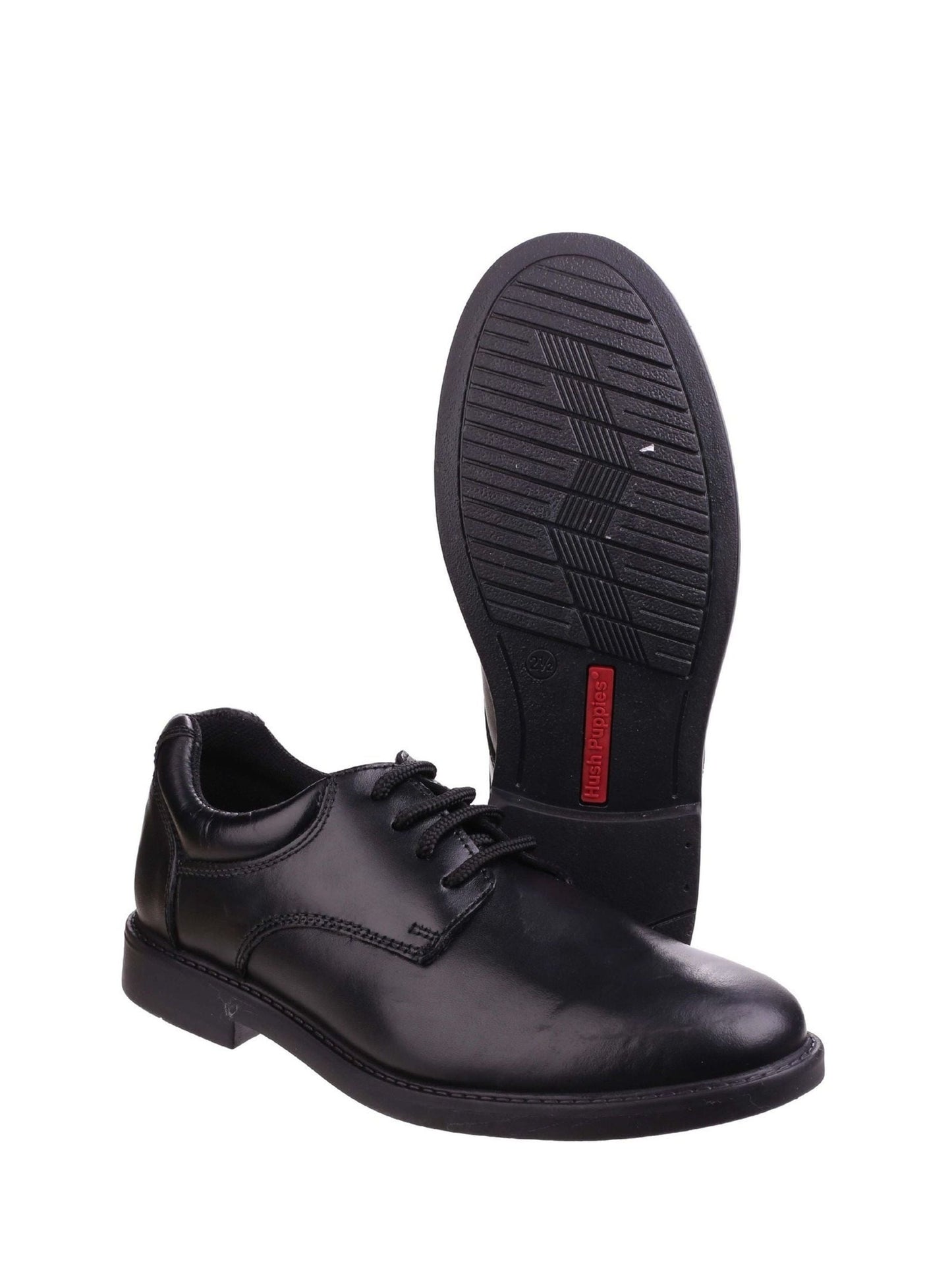 Hush Puppies Black Tim Senior School Shoes image 4