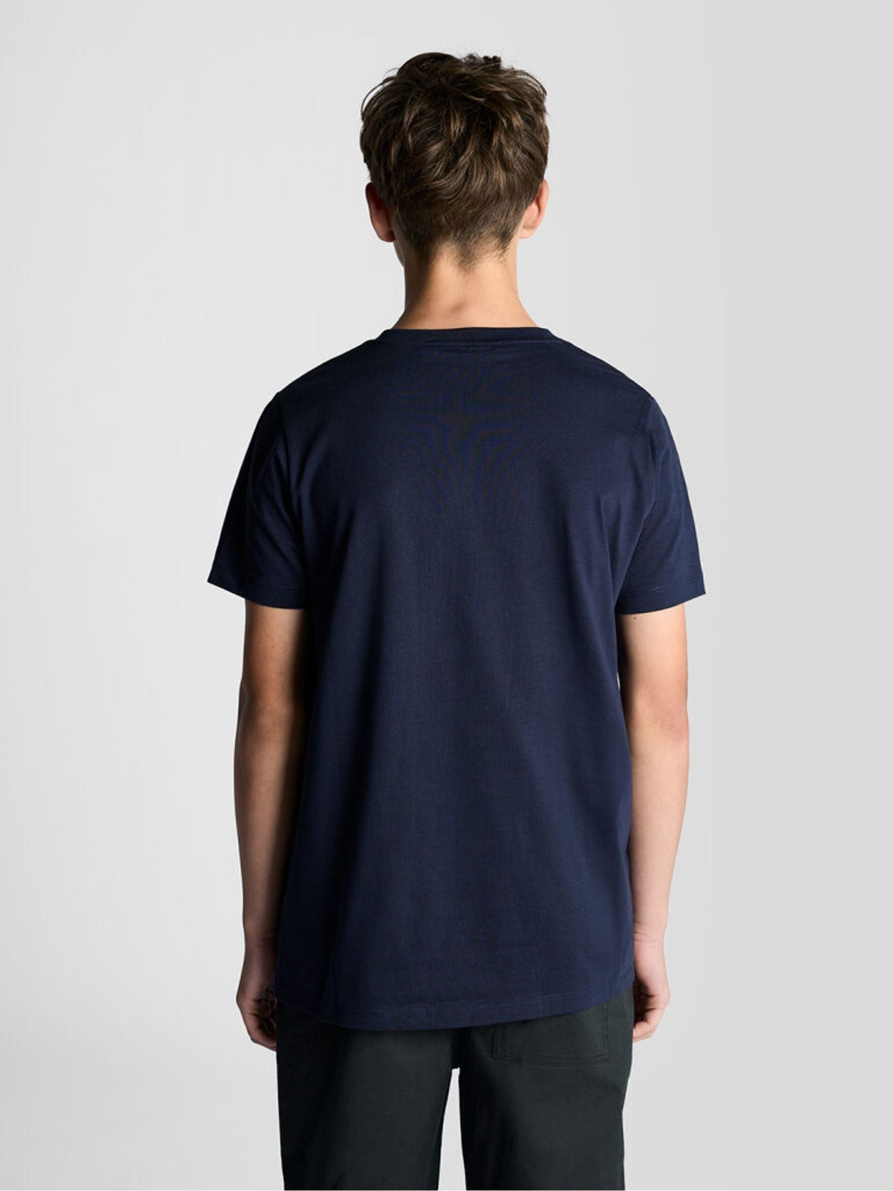 Dsiney Kidz - Lyle & Scott Navy Blue Crew Neck T-Shirt image 4