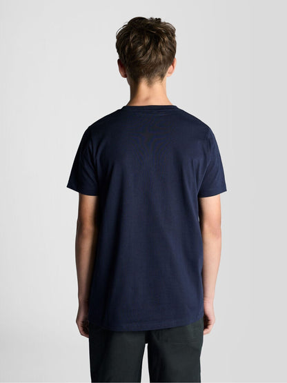 Dsiney Kidz - Lyle & Scott Navy Blue Crew Neck T-Shirt image 4