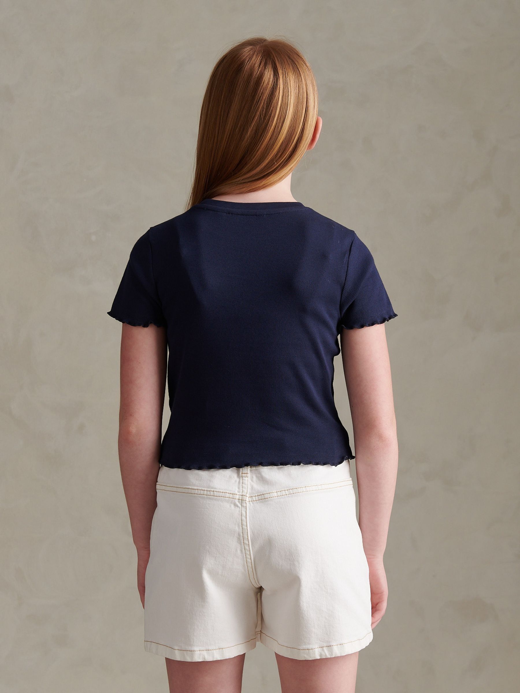 Dsiney Kidz - U.S. Polo Assn Blue Lettuce Hem T-Shirt image 4