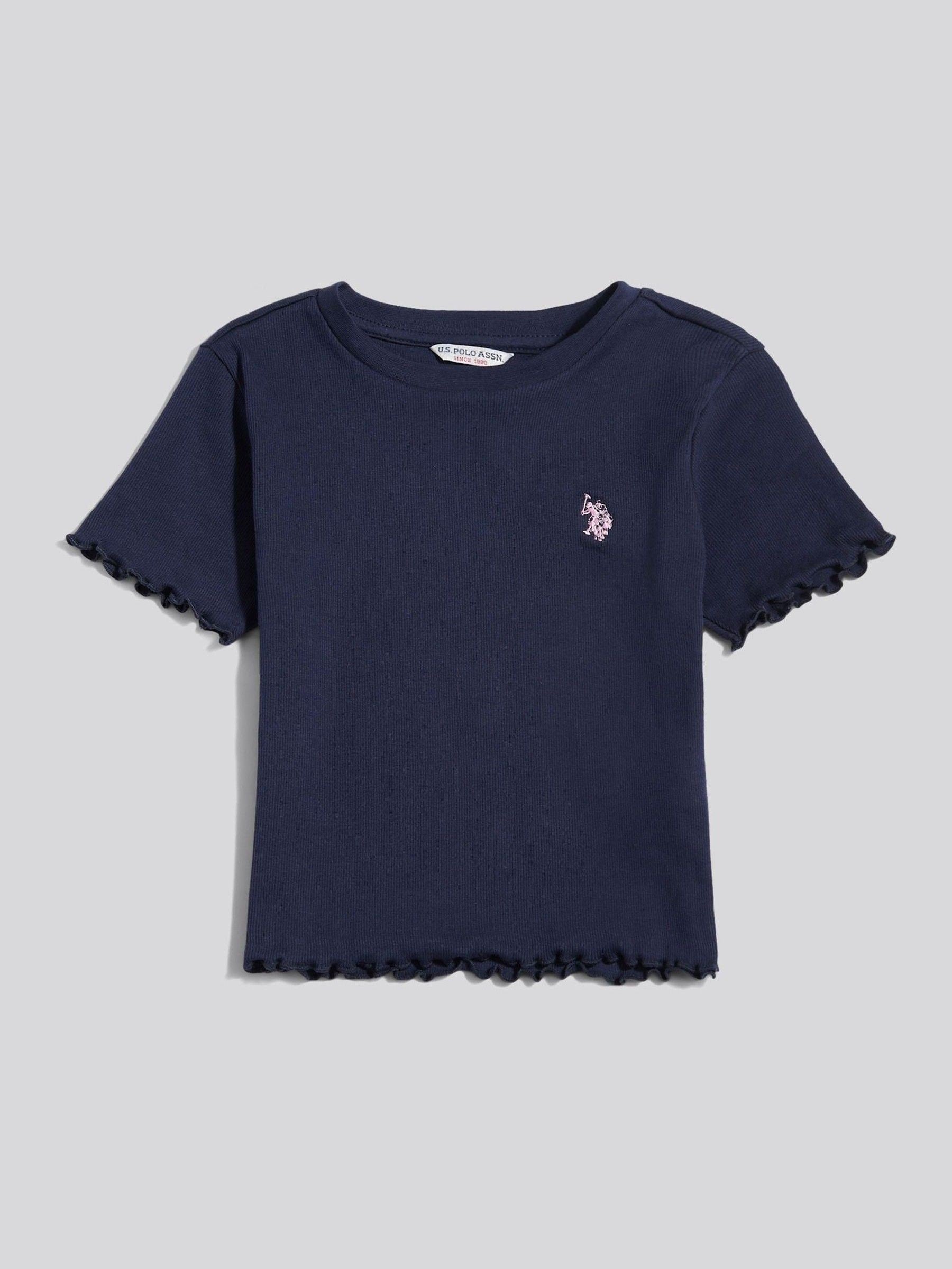 Dsiney Kidz - U.S. Polo Assn Blue Lettuce Hem T-Shirt image 5
