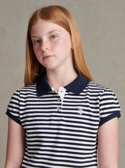 Dsiney Kidz - U.S. Polo Assn Blue Striped Polo Shirt image 2