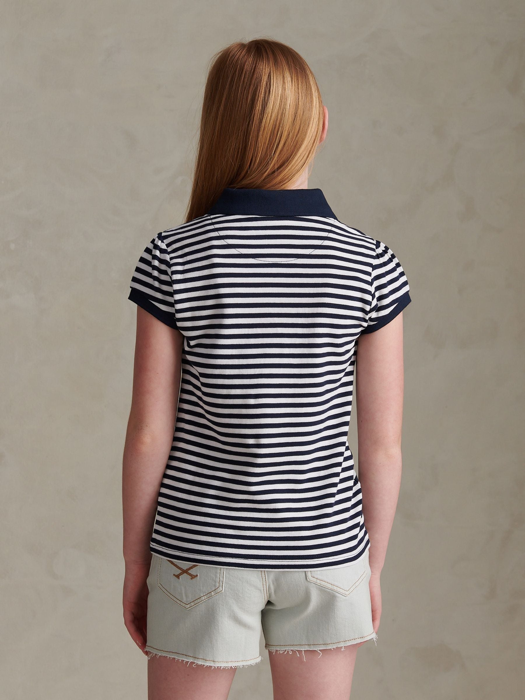 Dsiney Kidz - U.S. Polo Assn Blue Striped Polo Shirt image 4
