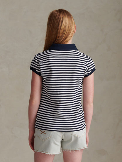 Dsiney Kidz - U.S. Polo Assn Blue Striped Polo Shirt image 4