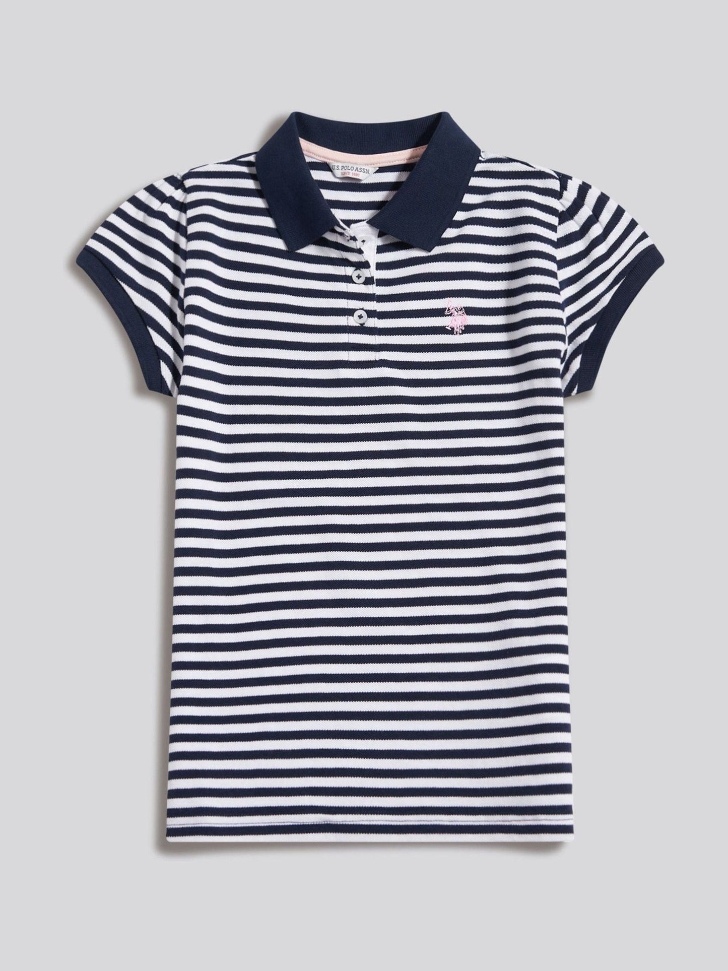 Dsiney Kidz - U.S. Polo Assn Blue Striped Polo Shirt image 5