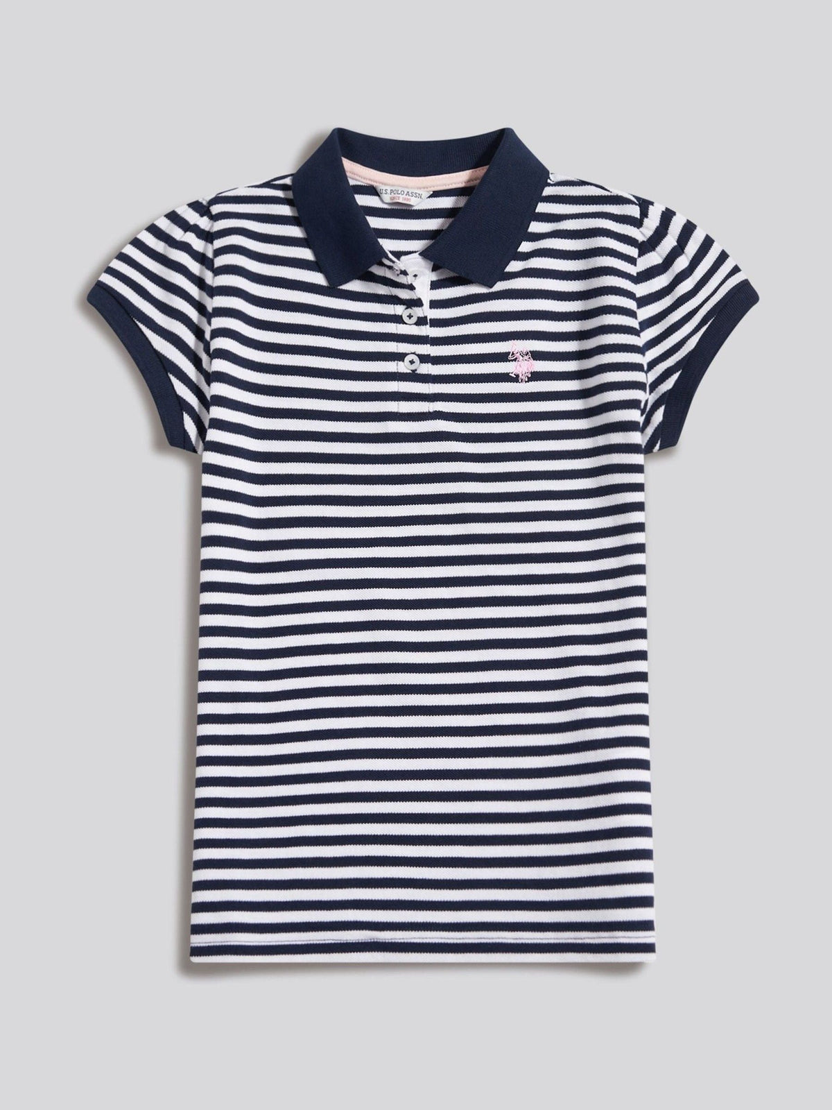 Dsiney Kidz - U.S. Polo Assn Blue Striped Polo Shirt image 5