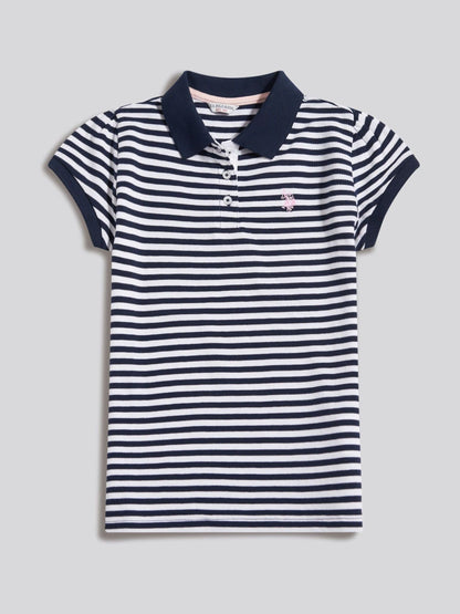 Dsiney Kidz - U.S. Polo Assn Blue Striped Polo Shirt image 5