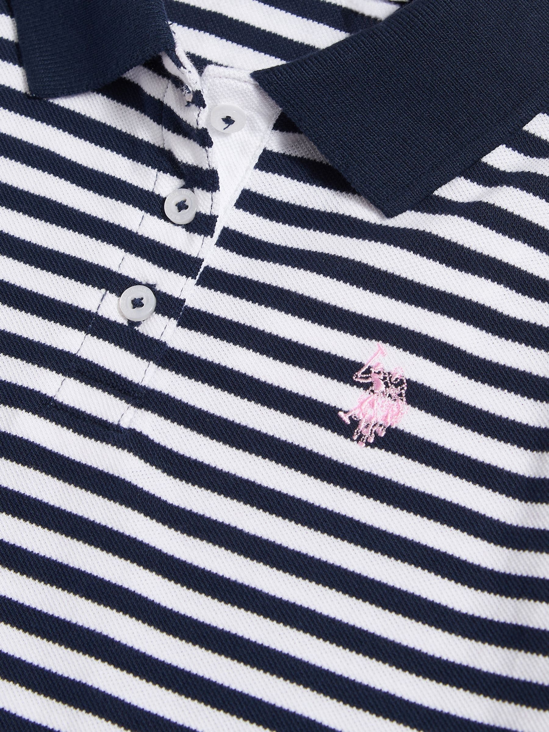 Dsiney Kidz - U.S. Polo Assn Blue Striped Polo Shirt image 6