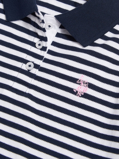 Dsiney Kidz - U.S. Polo Assn Blue Striped Polo Shirt image 6