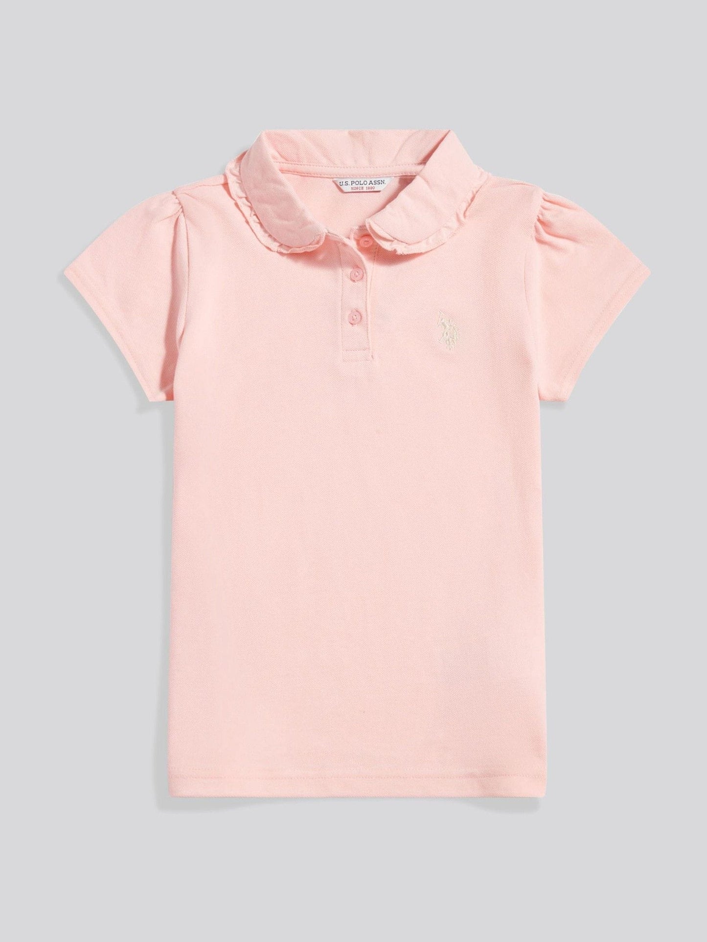 Dsiney Kidz - U.S. Polo Assn Pink Frill Collar Polo Shirt image 5