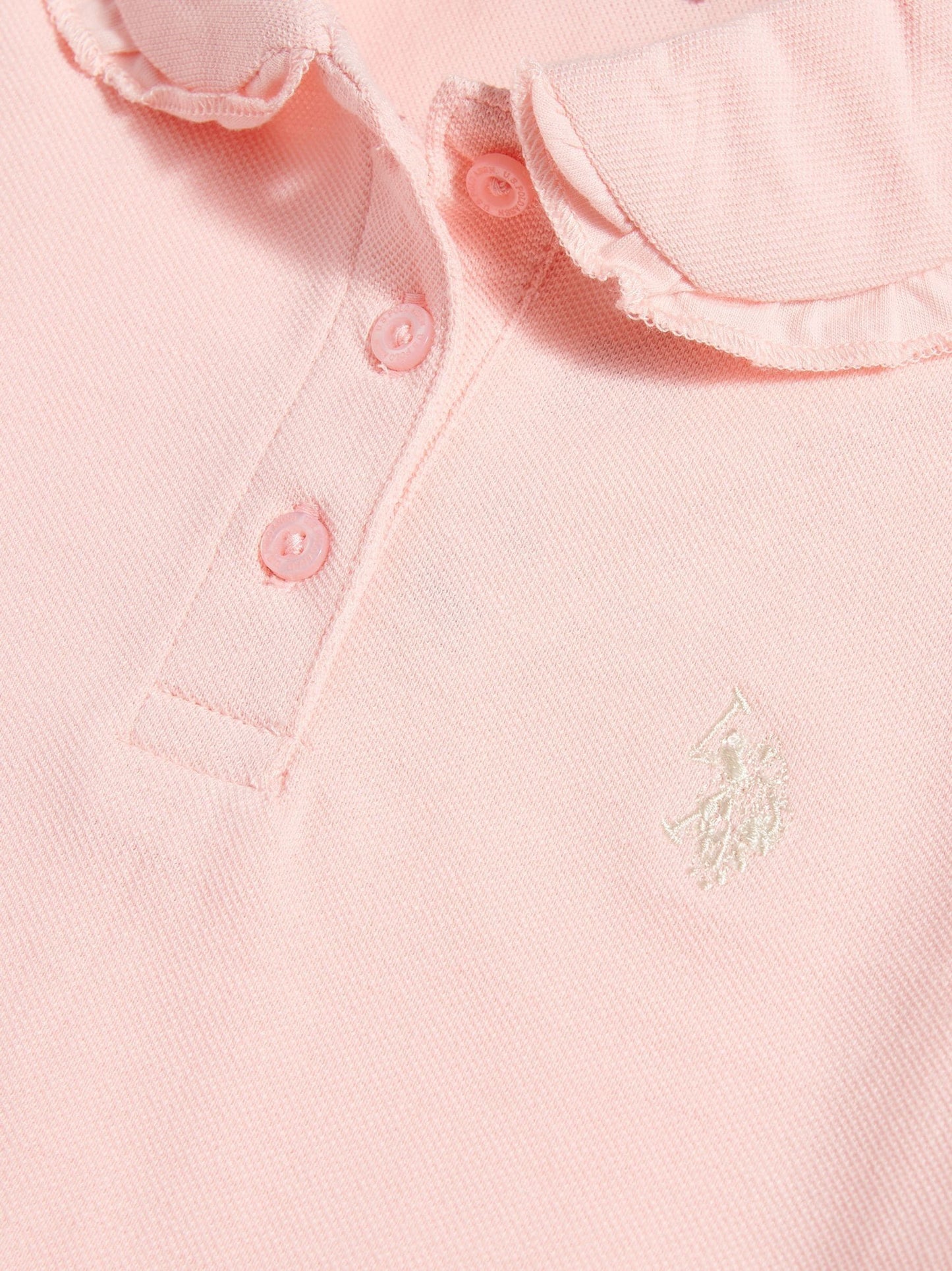 Dsiney Kidz - U.S. Polo Assn Pink Frill Collar Polo Shirt image 6