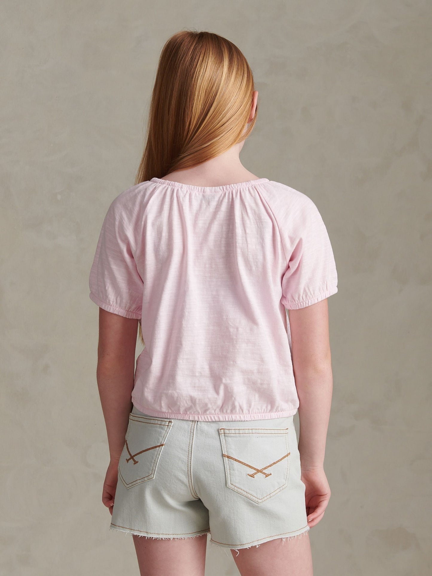 Dsiney Kidz - U.S. Polo Assn Pink Ombre Graphic Elasticated T-Shirt image 4