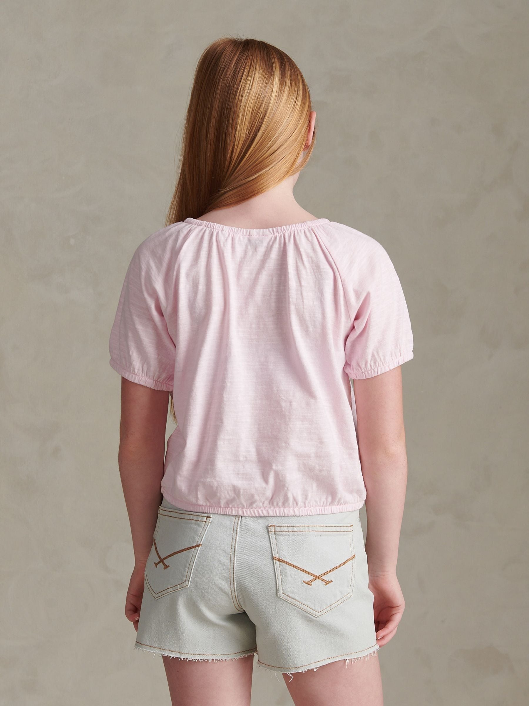 Dsiney Kidz - U.S. Polo Assn Pink Ombre Graphic Elasticated T-Shirt image 4