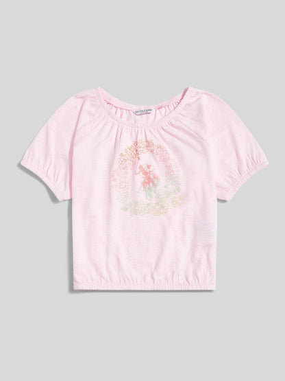 Dsiney Kidz - U.S. Polo Assn Pink Ombre Graphic Elasticated T-Shirt image 5