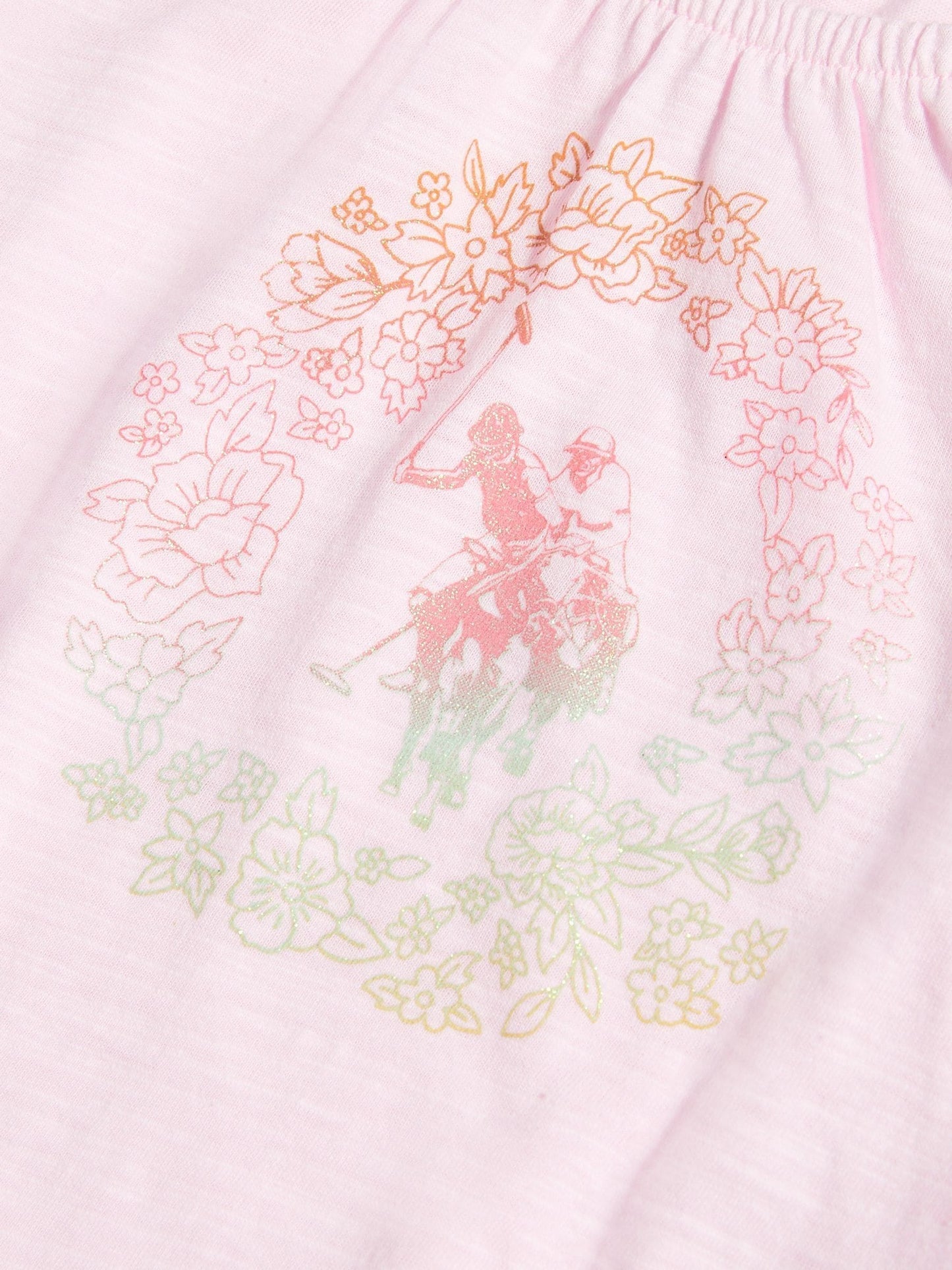 Dsiney Kidz - U.S. Polo Assn Pink Ombre Graphic Elasticated T-Shirt image 6