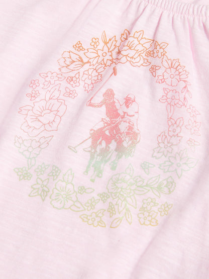 Dsiney Kidz - U.S. Polo Assn Pink Ombre Graphic Elasticated T-Shirt image 6