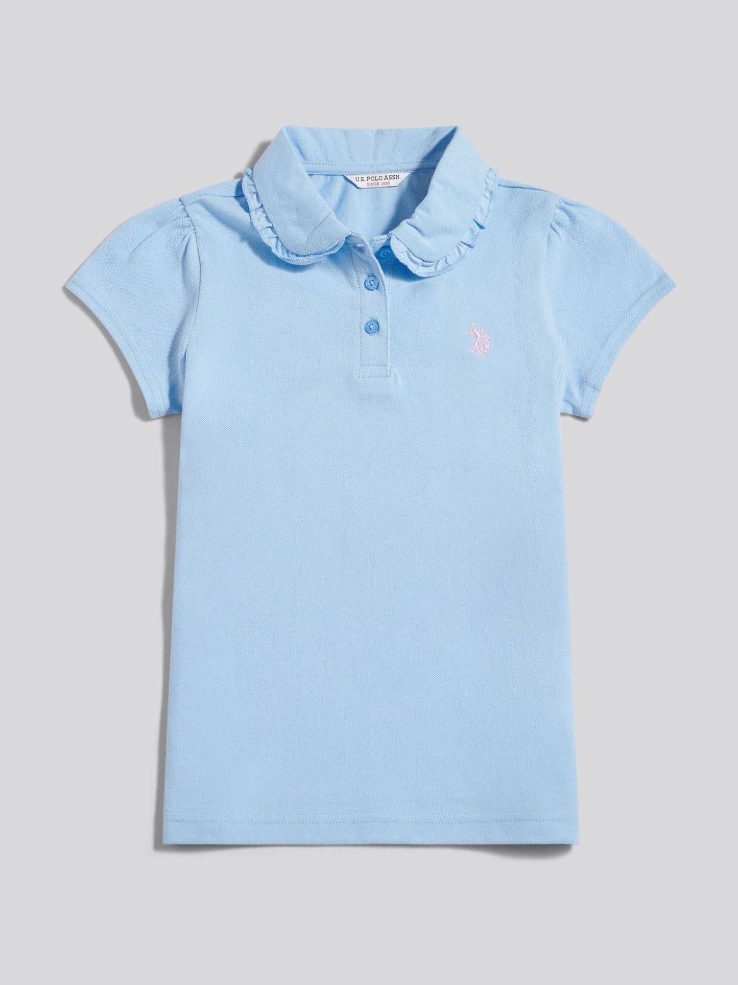 Dsiney Kidz - U.S. Polo Assn Blue Frill Collar Polo Shirt image 5