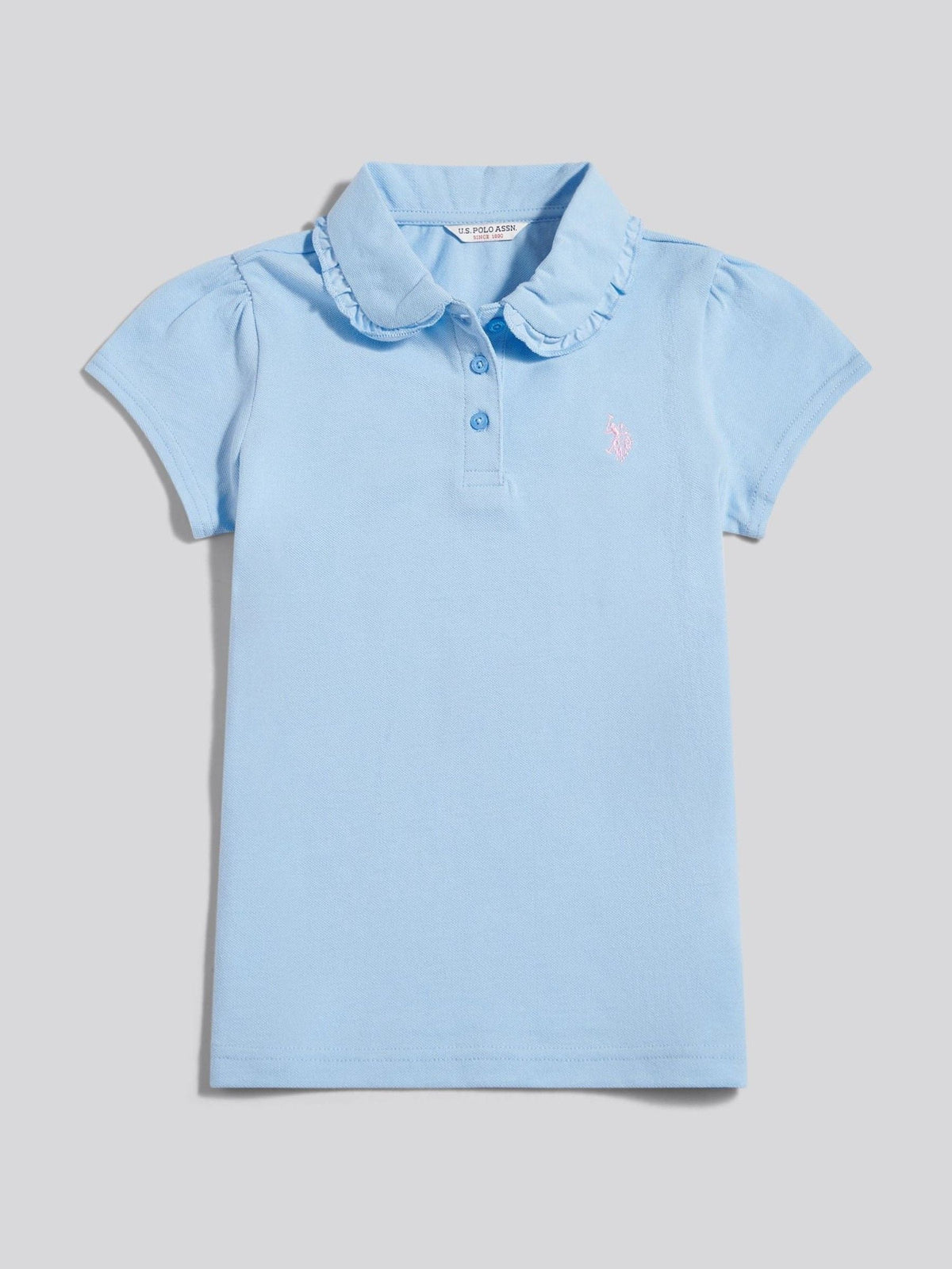 Dsiney Kidz - U.S. Polo Assn Blue Frill Collar Polo Shirt image 5