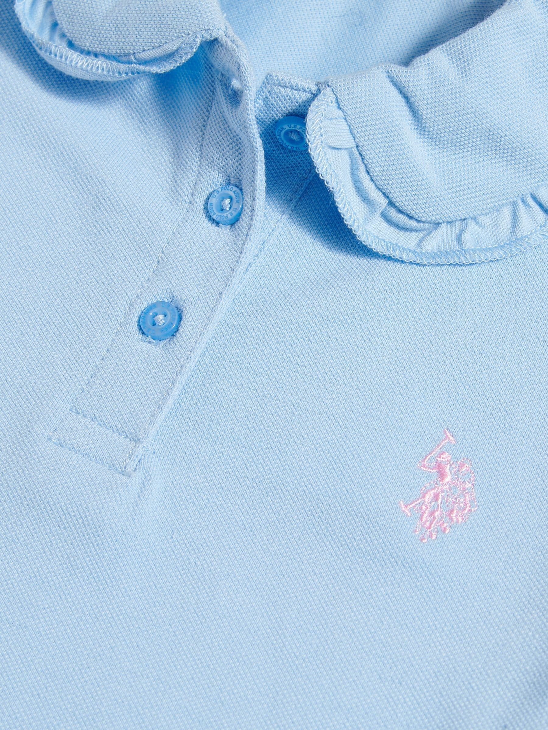 Dsiney Kidz - U.S. Polo Assn Blue Frill Collar Polo Shirt image 6