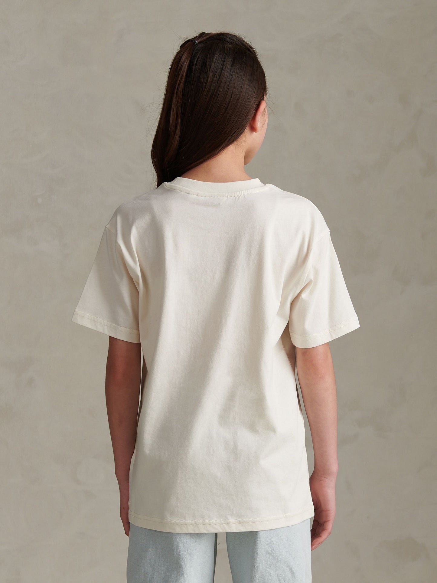Dsiney Kidz - U.S. Polo Assn Cream Oversized DHM Graphic T-Shirt image 4