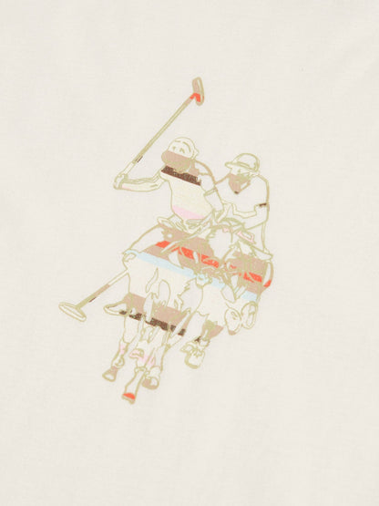 Dsiney Kidz - U.S. Polo Assn Cream Oversized DHM Graphic T-Shirt image 6