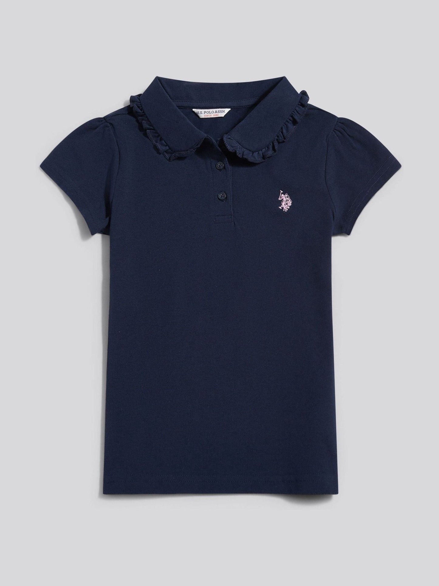 Dsiney Kidz - U.S. Polo Assn Navy Frill Collar Polo Shirt image 5