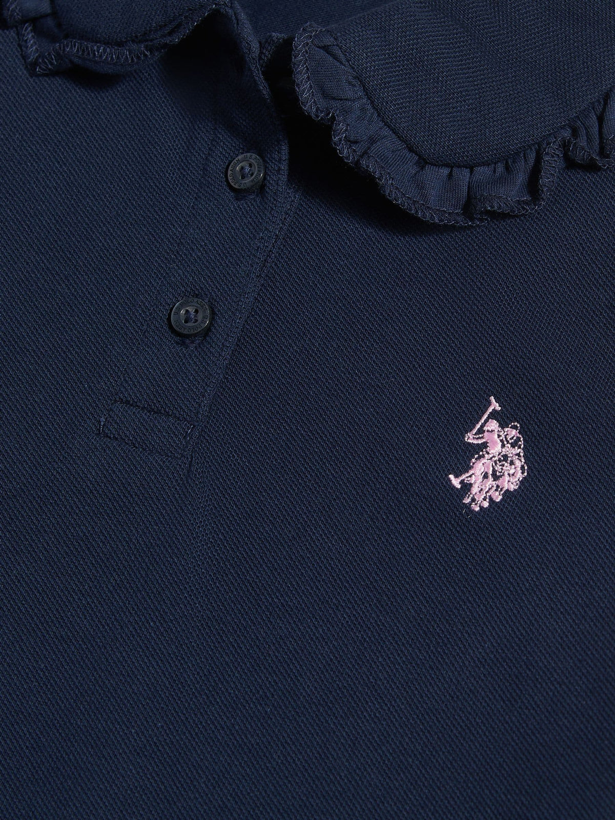 Dsiney Kidz - U.S. Polo Assn Navy Frill Collar Polo Shirt image 6