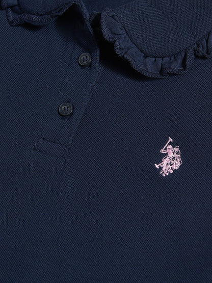 Dsiney Kidz - U.S. Polo Assn Navy Frill Collar Polo Shirt image 6
