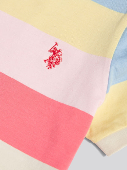 U.S. Polo Assn Pink Multistripe T-Shirt Dress image 5