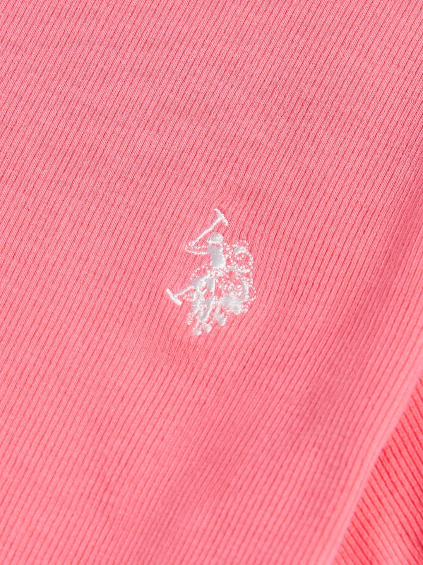 Dsiney Kidz - U.S. Polo Assn Pink Lettuce Hem T-Shirt image 6