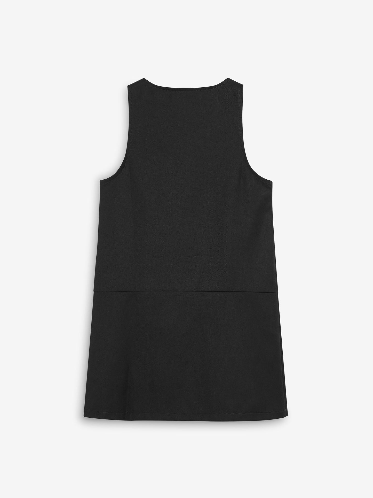 Black Regular Fit Zip Front School Pinafore (3-14yrs) image 6