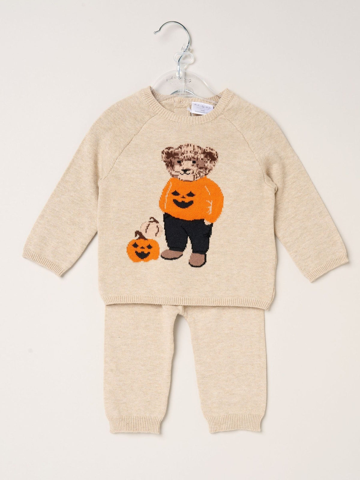 Rock-A-Bye Baby Boutique Brown True Knit Jumper and Leggings Set - image 1