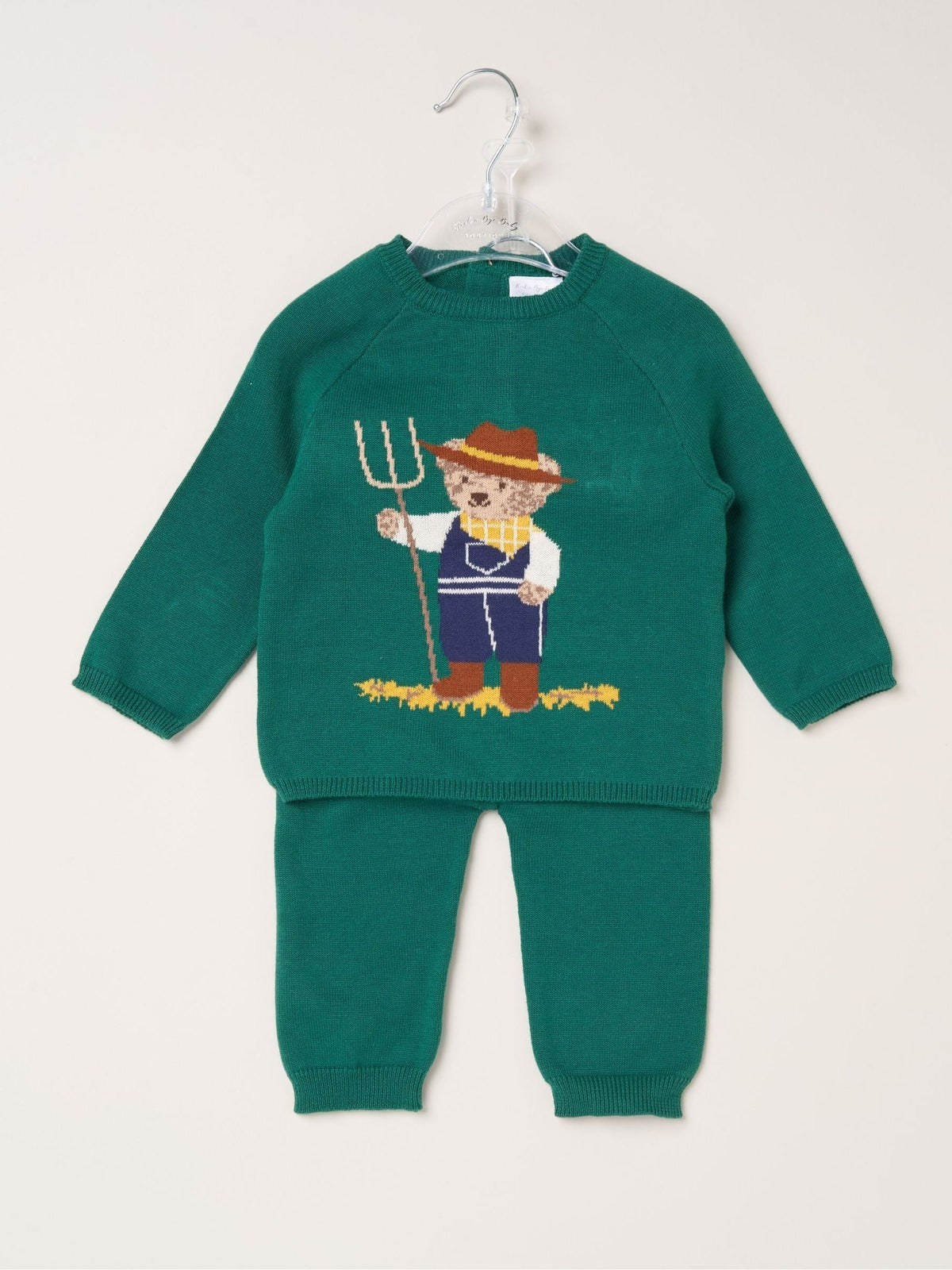 Rock-A-Bye Baby Boutique Green True Knit Jumper and Leggings Set - image 2