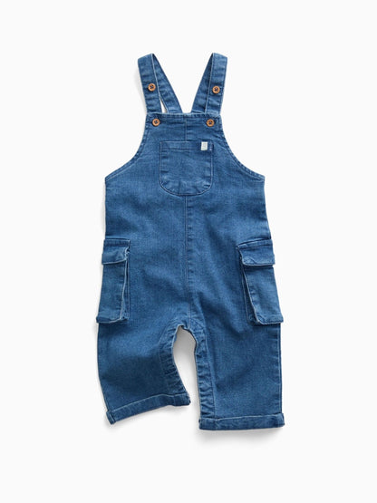 MORI Blue Denim Dungarees - image 1
