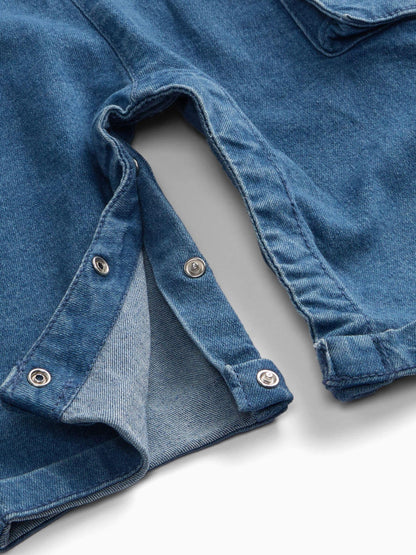MORI Blue Denim Dungarees - image 2