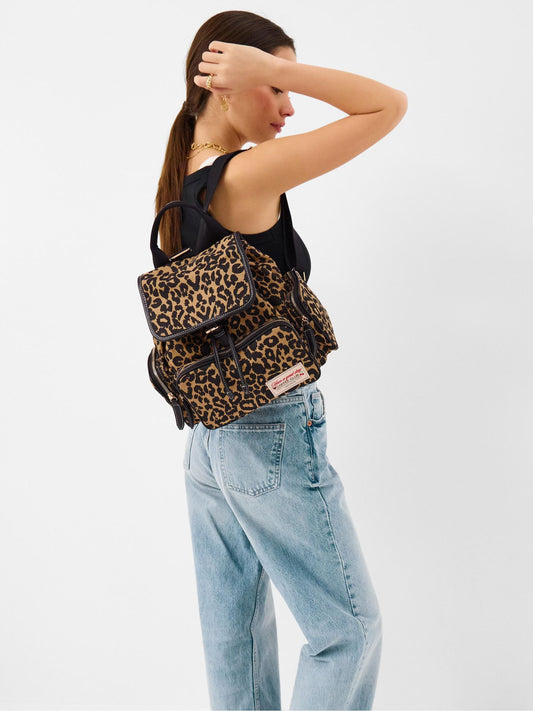 Accessorize Animal Leopard Print Multi Pocket Backpack image 1