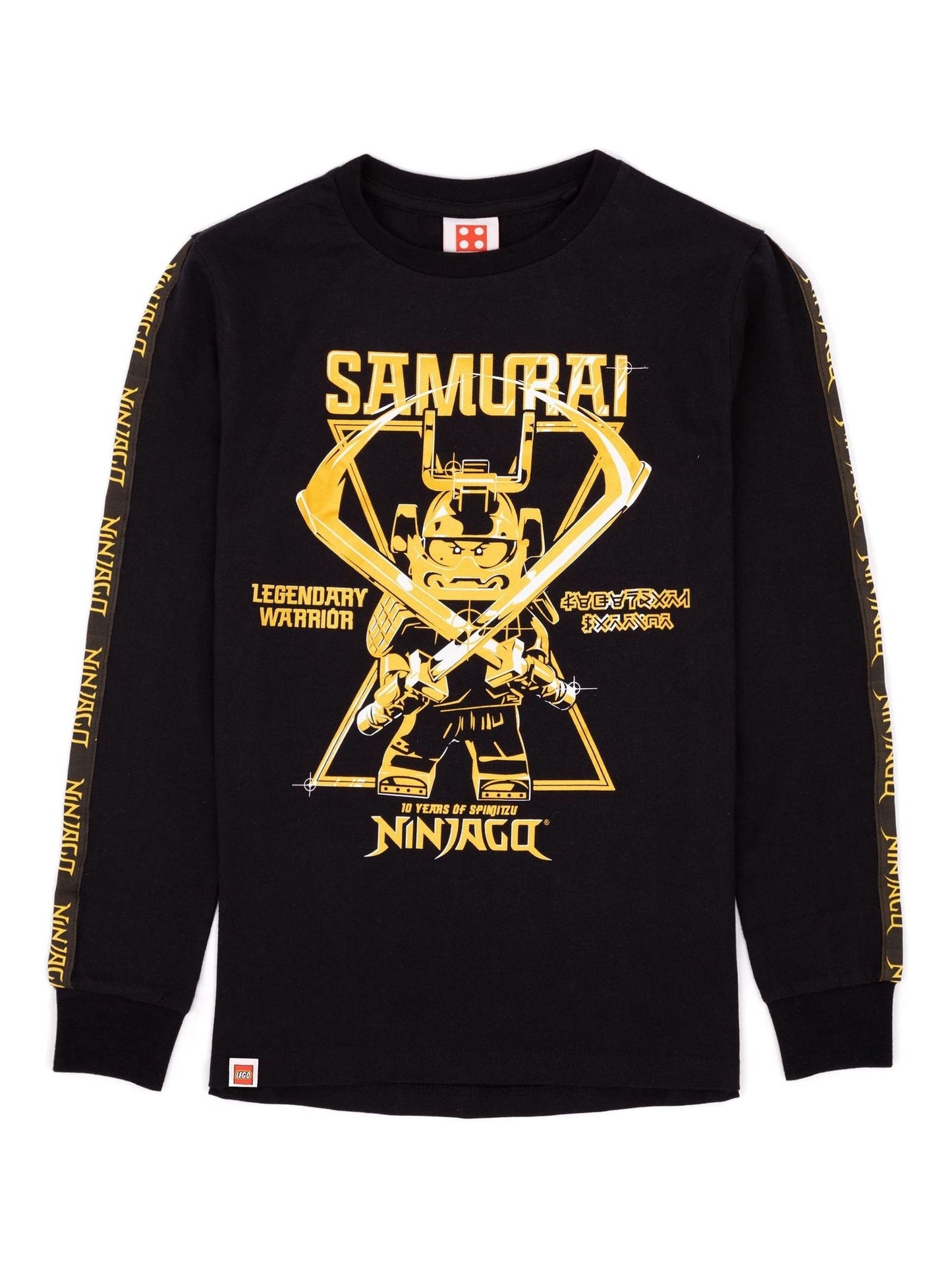 Dsiney Kidz - Vanilla Underground Black Lego Ninjago Long Sleeved 100% Cotton T-Shirt image 1