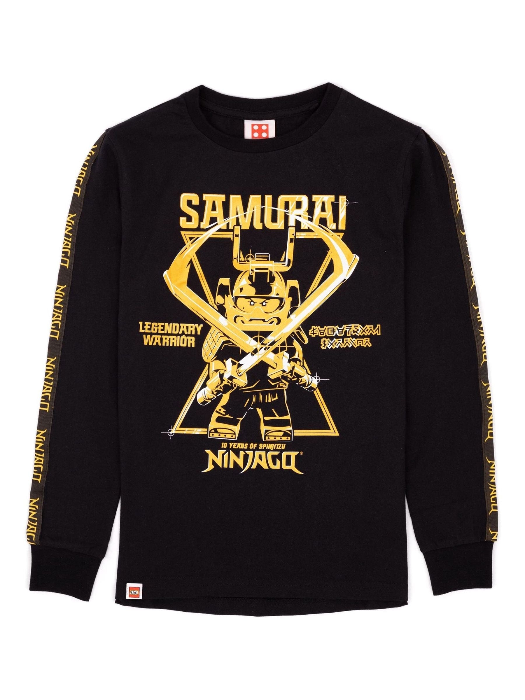 Dsiney Kidz - Vanilla Underground Black Lego Ninjago Long Sleeved 100% Cotton T-Shirt image 1