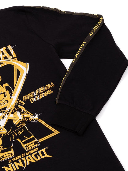 Dsiney Kidz - Vanilla Underground Black Lego Ninjago Long Sleeved 100% Cotton T-Shirt image 4