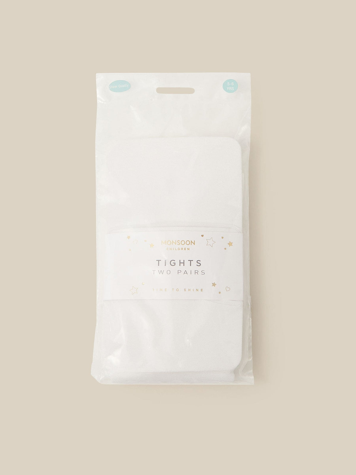 Monsoon White 30 Denier Sheer Tights 2 Pack - image 1