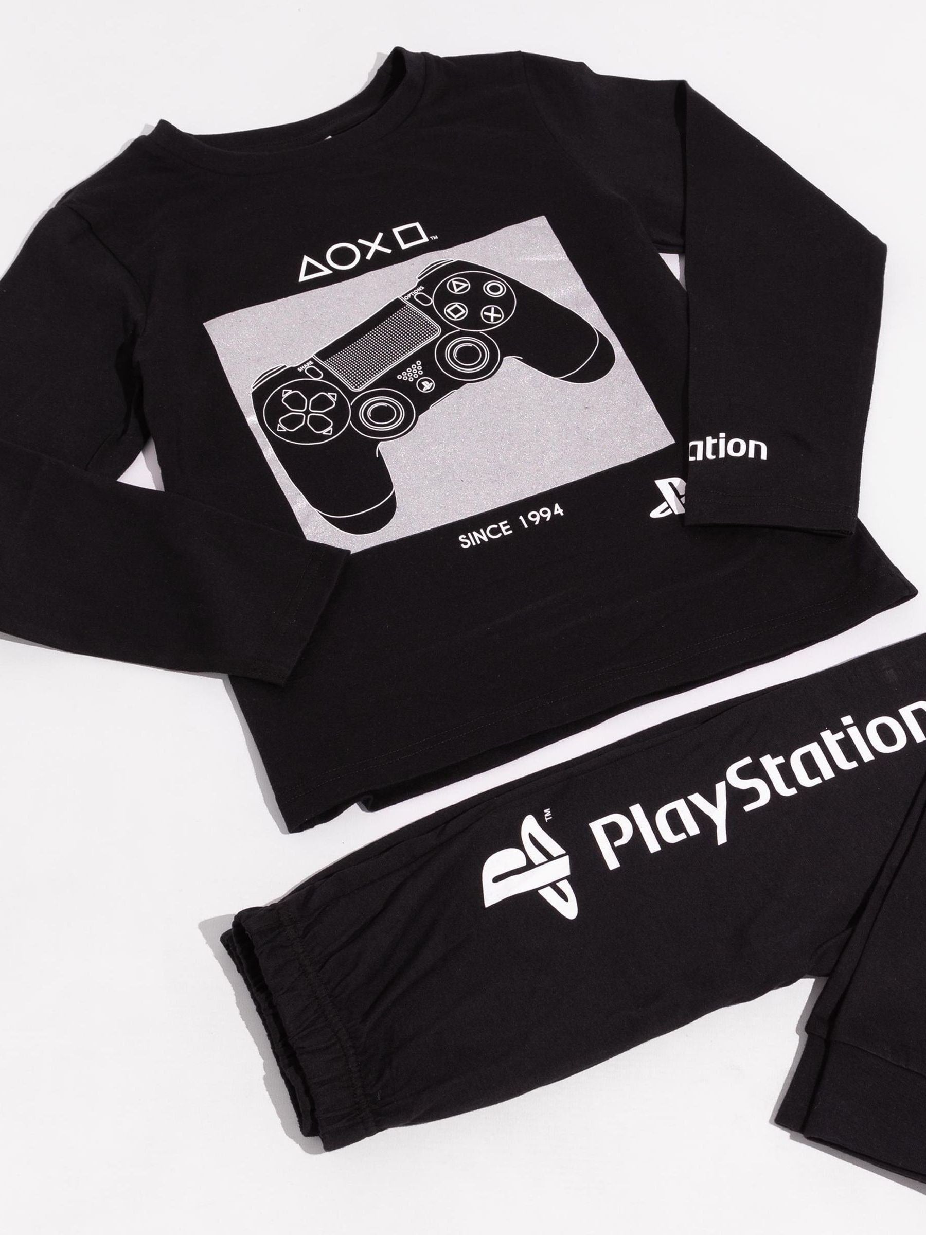 Dsiney Kidz - Vanilla Underground Black Playstation Long Leg Pyjamas Set image 4