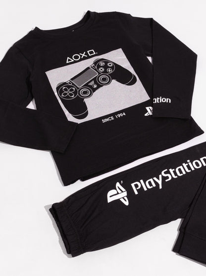 Dsiney Kidz - Vanilla Underground Black Playstation Long Leg Pyjamas Set image 4