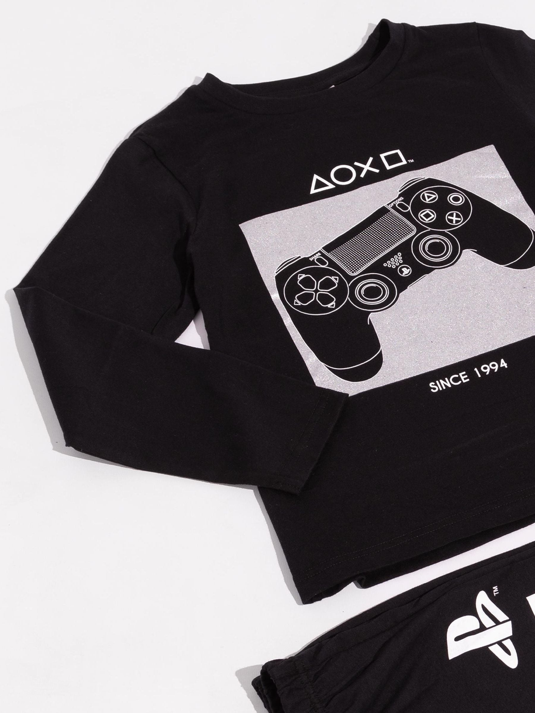 Dsiney Kidz - Vanilla Underground Black Playstation Long Leg Pyjamas Set image 5