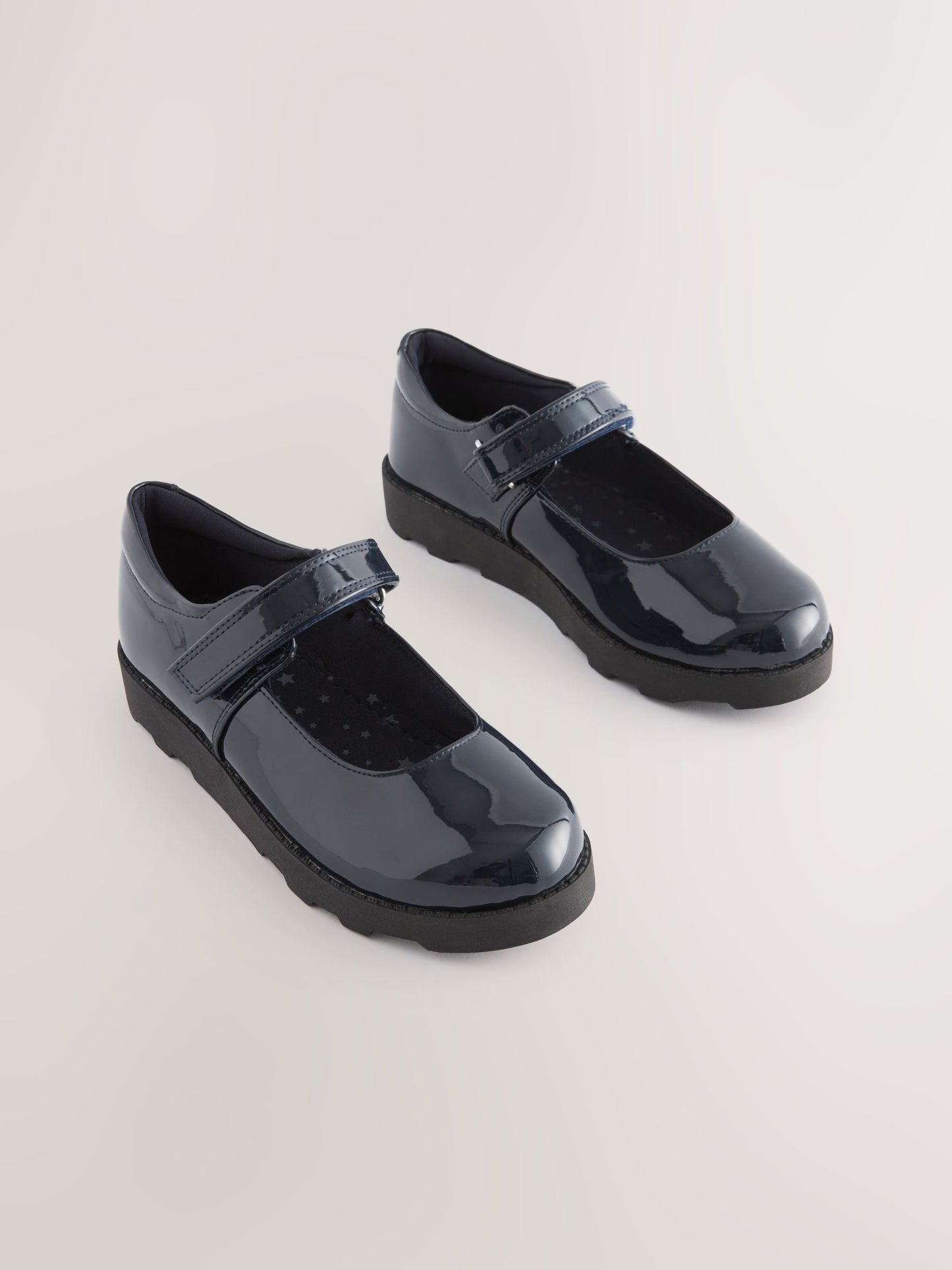Navy Patent Junior School Mary Jane Shoes image 1
