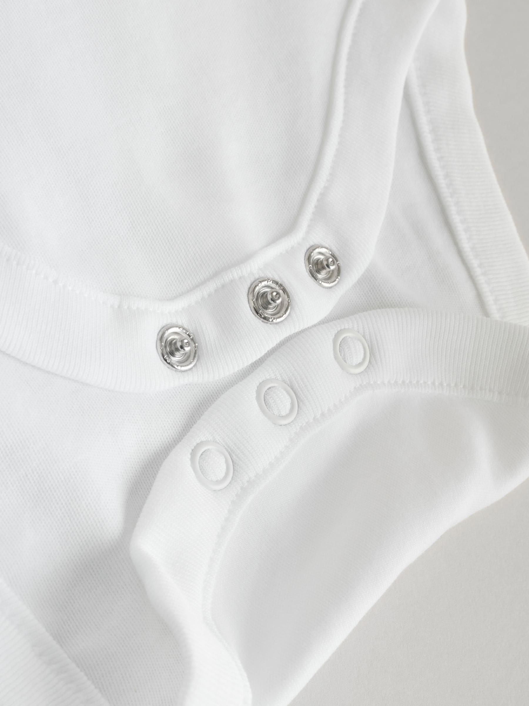 White 10 Pack Baby Vest Bodysuits image 8